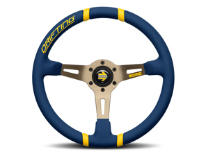 Volante Drifting - Microfibra Blu - Momo